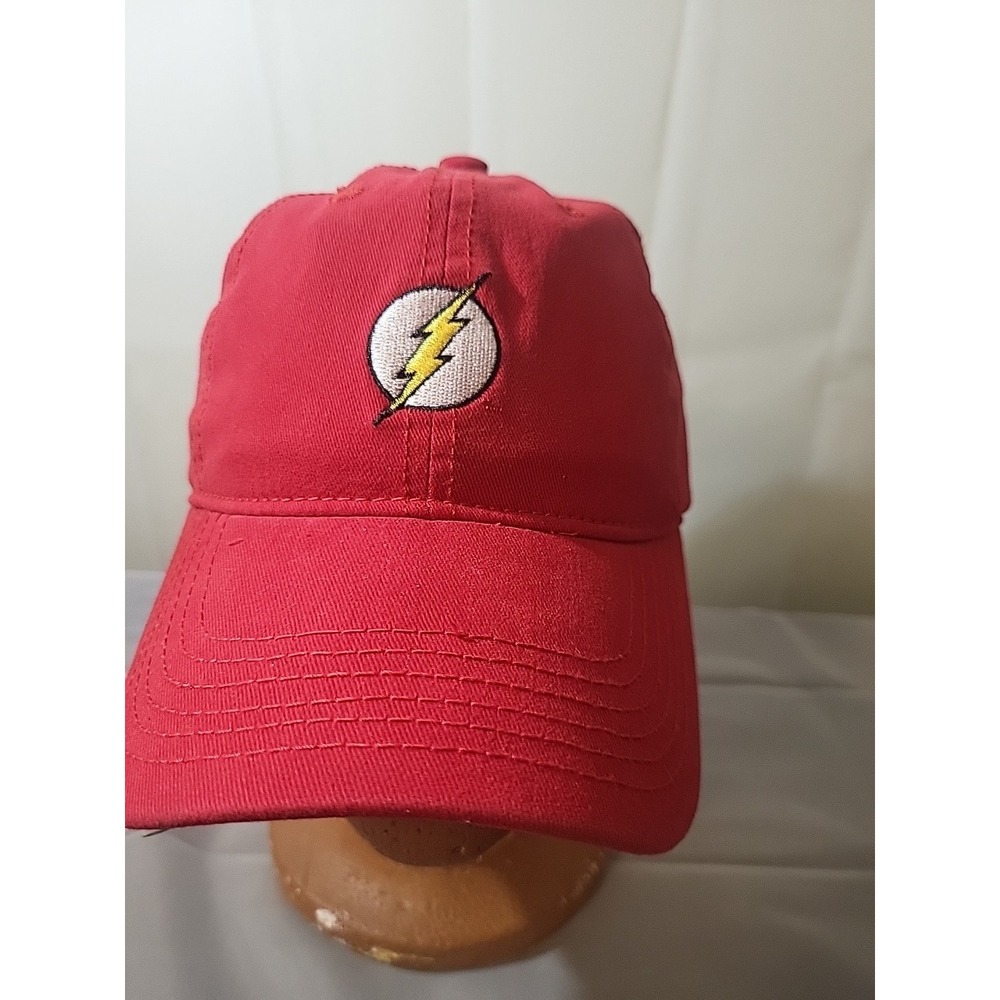 DC Comics The Flash Cap‎ - Red Adjustable Baseball Hat - New With Tags